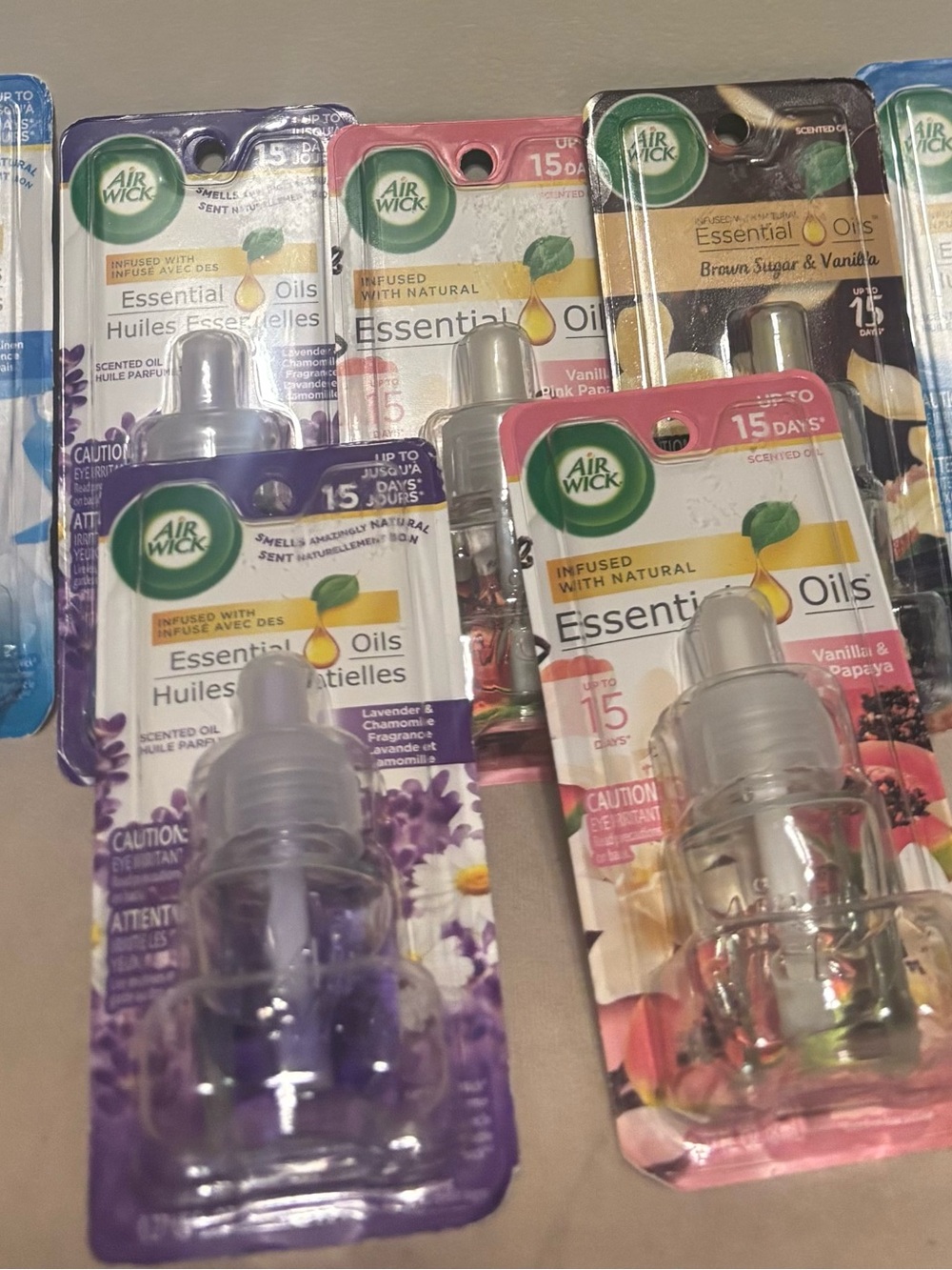 Stock Up With Continuous Fragrance! This 7- Piece Lot of Airwick Scented Refill